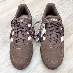 Adidas Brown Pink Breaknet Sleek Shoes